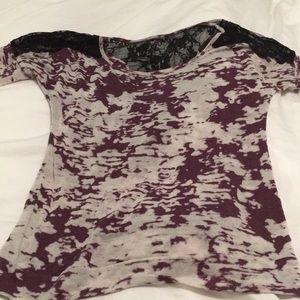 Day trip lace back shirt